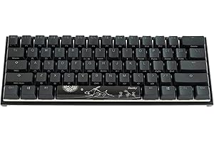 Ducky Mecha Mini 60% Mechanical Keyboard: Cherry MX Brown, High-Density PBT Doubleshot Keycaps, US, Black