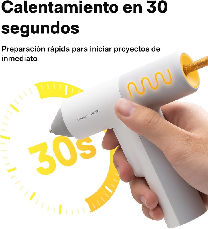 Pistola de Silicona Caliente, 40PCS Barras,calentamiento rápido 30s