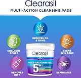 Clearasil 5-In-1 Ultra Cleansing Pads with Salicylic Acid 65's (Pack Of 2) view 2