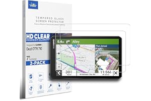INNOSURE [2-PACK] Tempered Glass Screen Protector for Garmin Dezl OTR700 OTR710 OTR720 7 Inch OTR 700/710/720 Navigator Anti 