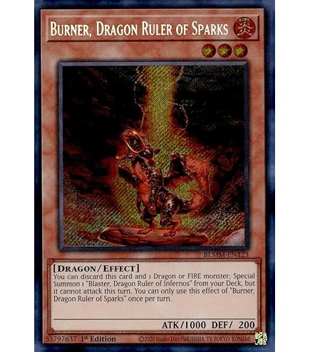 Amazon.com: Blaster, Dragon Ruler of Infernos - RA03-EN010 - Super Rare