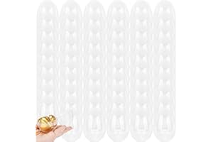 Swakuta 60 Pcs 3 Inch/ 3.5 Inch Clear Easter Plastic Eggs Bulk Plastic Easter Eggs Transparent Empty Fillable Easter Egg for 