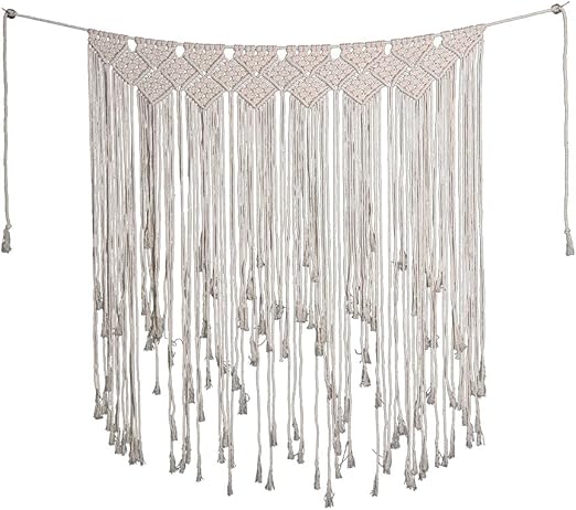 Amazon De Cutogain Wandbehang Wandteppich Boho Stil Mit Quaste Wohnung Hochzeit