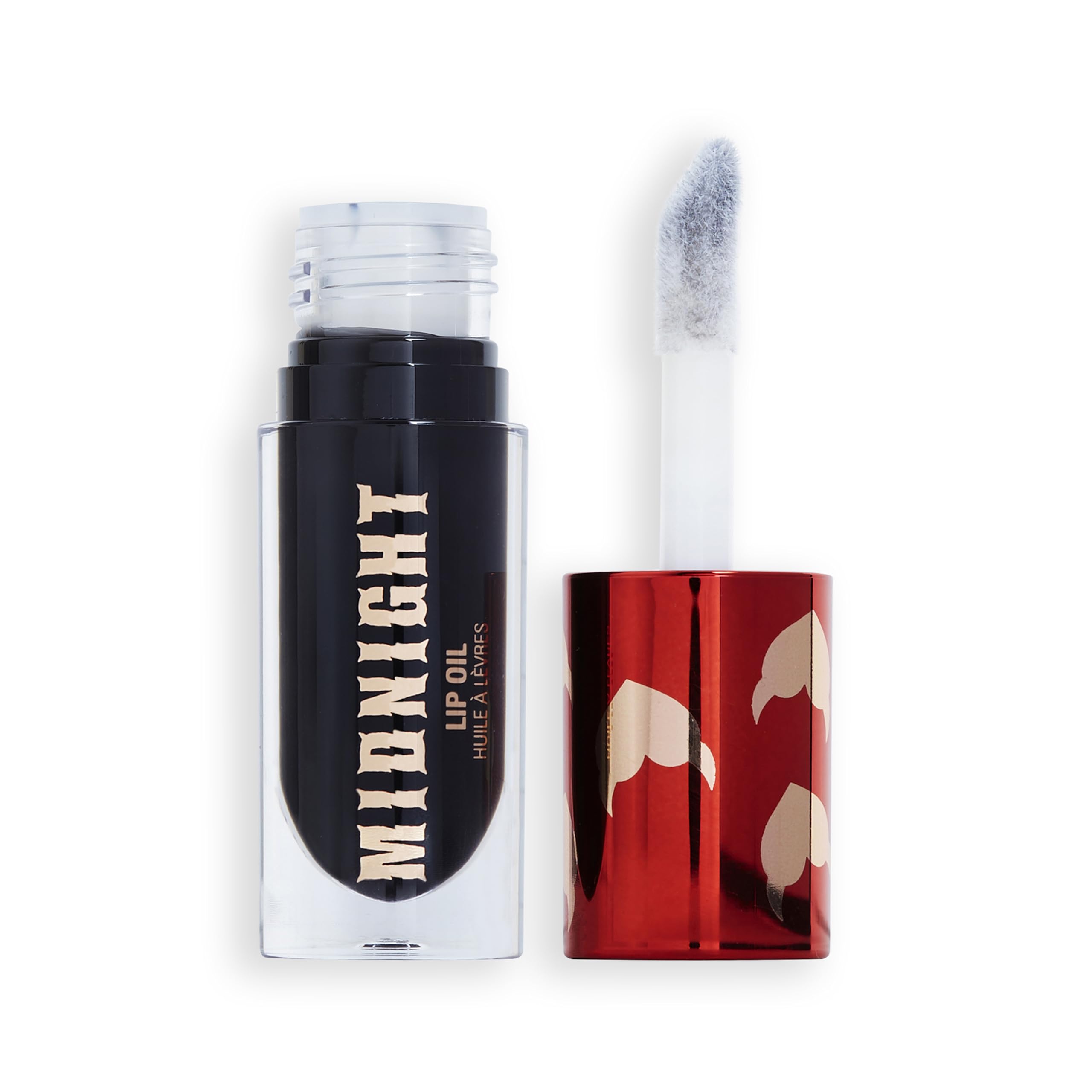 Revolution Beauty Truly Sinful Midnight Black Lip Glaze Oil, Halloween Lip Costume Makeup, Vegan & Cruelty-Free