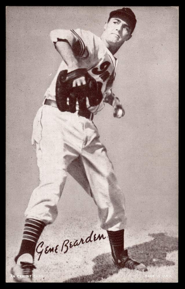 1947 Exhibits Gene Bearden Cleveland Indians (Baseball Card