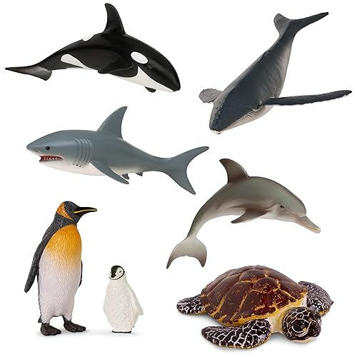 Terra by Battat – Toy Sea Animals – Realistic Whale, Dolphin
