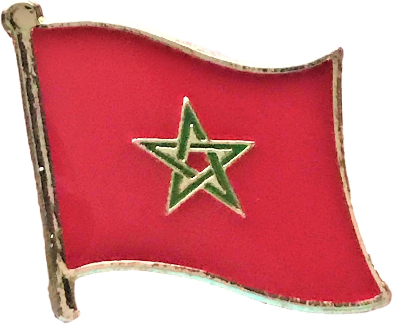 Morocco Flag Lapel Pin Clothing