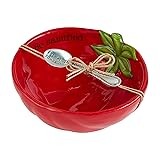 Mud Pie Fiesta Dip Bowl Set, Tomato, 5" X