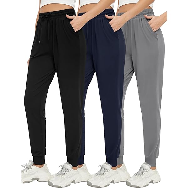 Amazon.com: ZENEX 3 Pack Womens Joggers Women's Sweatpants with