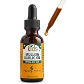 Herb Pharm Kids Mullein Garlic Ear Oil: Alcohol-Free Herbal Ally for Kids, Made with Certified Organic Mullein, Certified Organic Garlic, &amp; USDA Organic Calendula, Topical Use Only, for Children, 1 oz