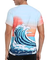 VAYAGER Mens Swim Shirts UPF 50+ Rash Guard for Men
