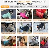 BEAUTYZOO Small Dog Hoodie Sweater with Pockets Leash Hole All Weather Coat view 7