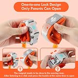 Lehoo Castle Baby Reins 1.5m Walking Harness with Magnetic Lock Orange view 2