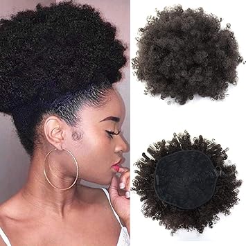 Amazon Com Beauty Angelbella High Afro Puff Drawstring Ponytail