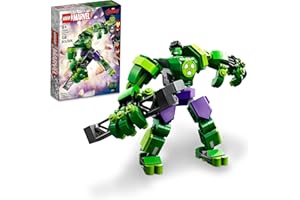 LEGO Marvel Hulk Mech Armor 76241, Avengers Action Figure Set, Collectable Super Hero Buildable Toys for Boys and Girls Ages 6 Plus, Gift Idea