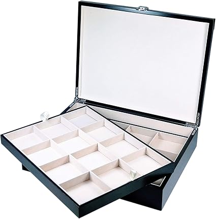Caja Madera Guarda 24 Relojes de Bolsillo: Amazon.es: Oficina y papelería
