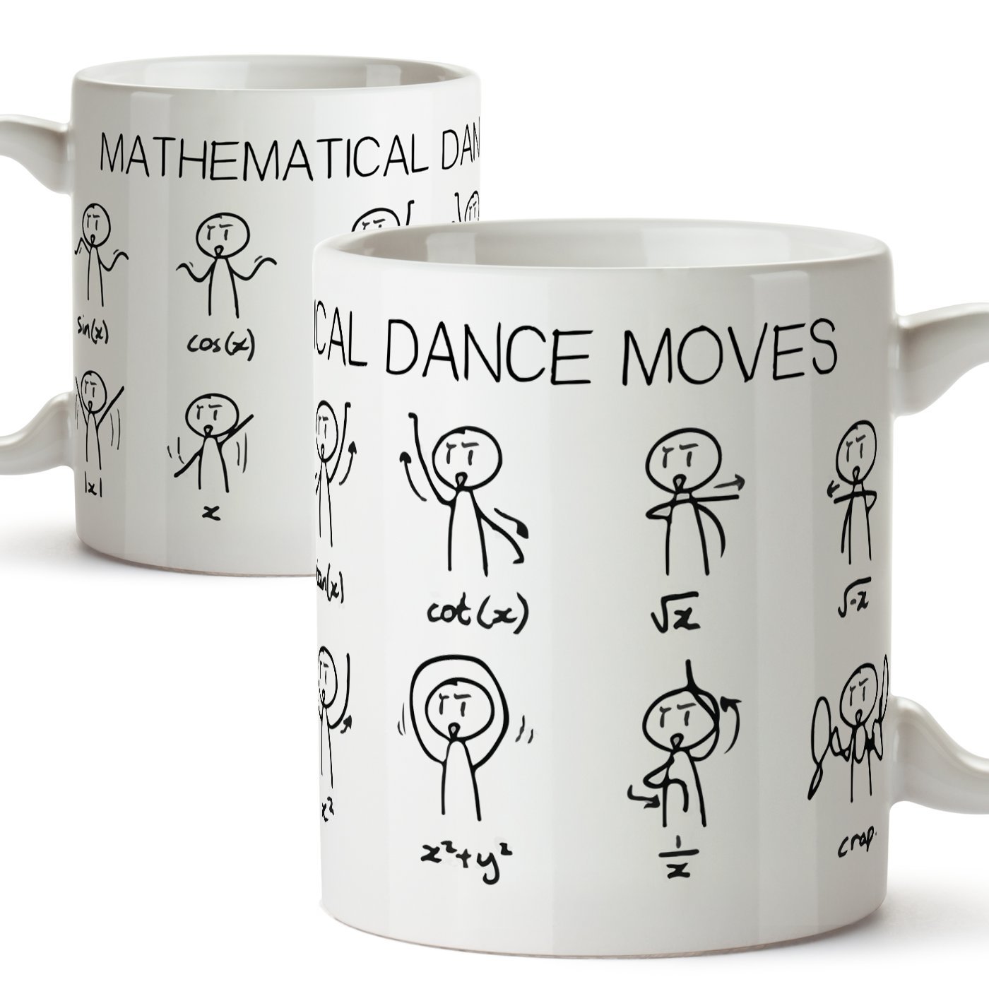 Funny and original mug for mathematics lovers- The maths dance - Ceramic mug 11 oz - Gift for mathematicians