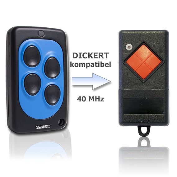 Handsender 40 MHz kompatibel mit DICKERT 40,685 MHz Toröffner, Tordrücker