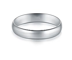 BORUO Silver Ring, 925 Pure Sterling Silver