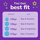 Huggies Pull-Ups Trainers Night Nappy Pants 2-4 Years Size 6-7 36 Pack view 4