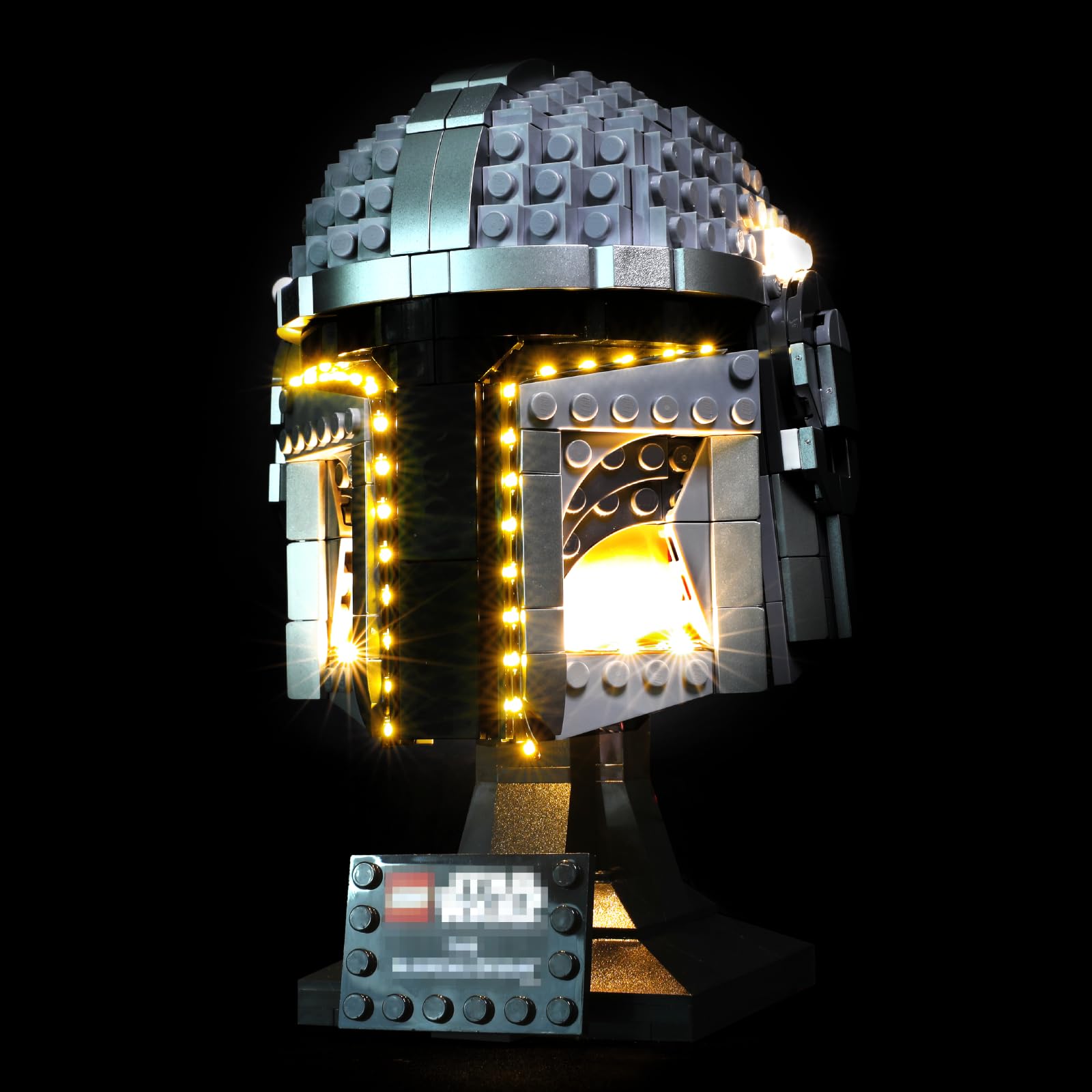 LED Light Kit Compatible with Lego 75328 The Mandalorian Helmet - Premium Lighting Set for Star Wars Mandalorian Helmet Display (Lights Only, No Model)