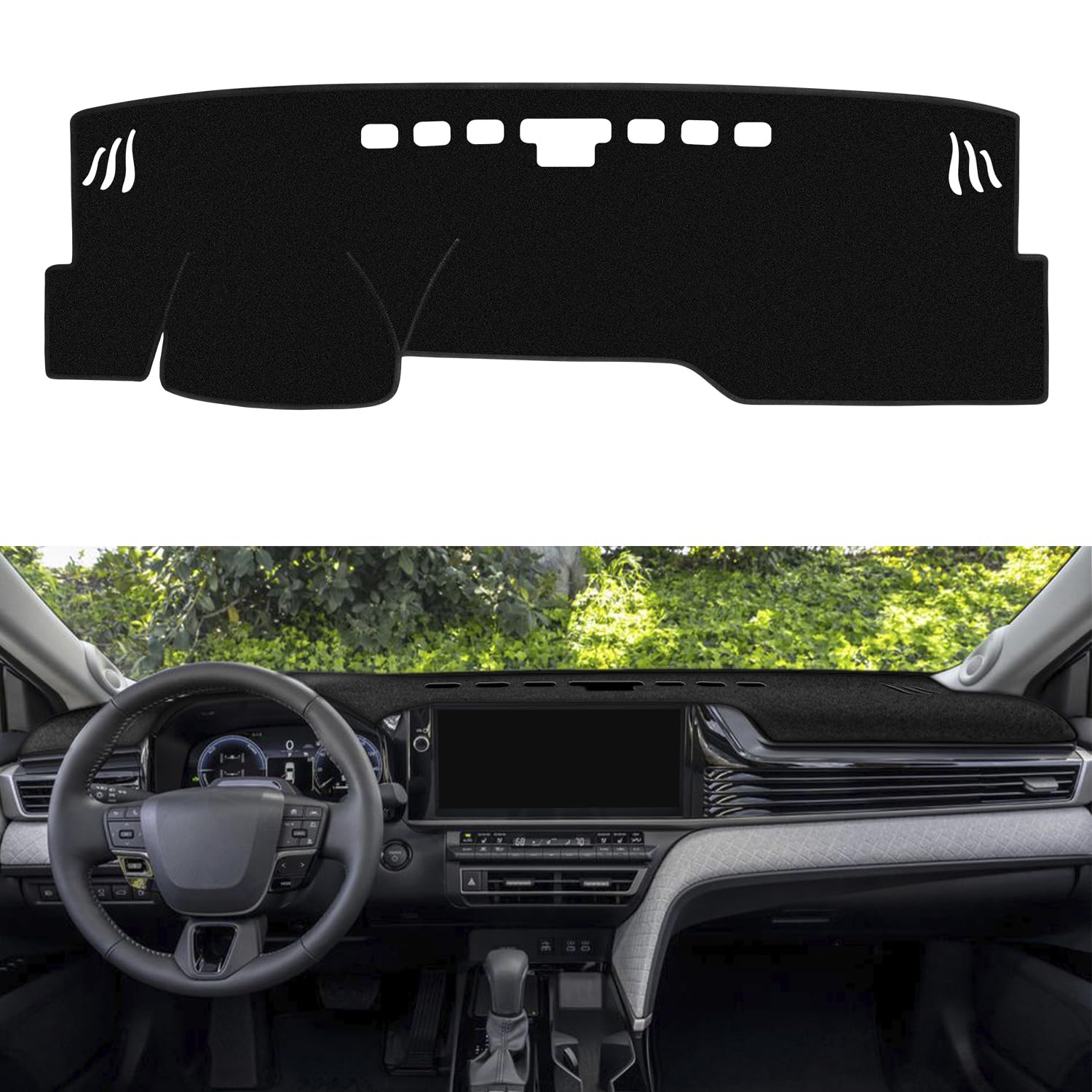 Photo 1 of REMOCH Dash Cover for Toyota Camry 2025 2026 Dashboard Cover Mat Sunshade No Glare UV Rays Protector Nonslip Pad Accessories (Black)
