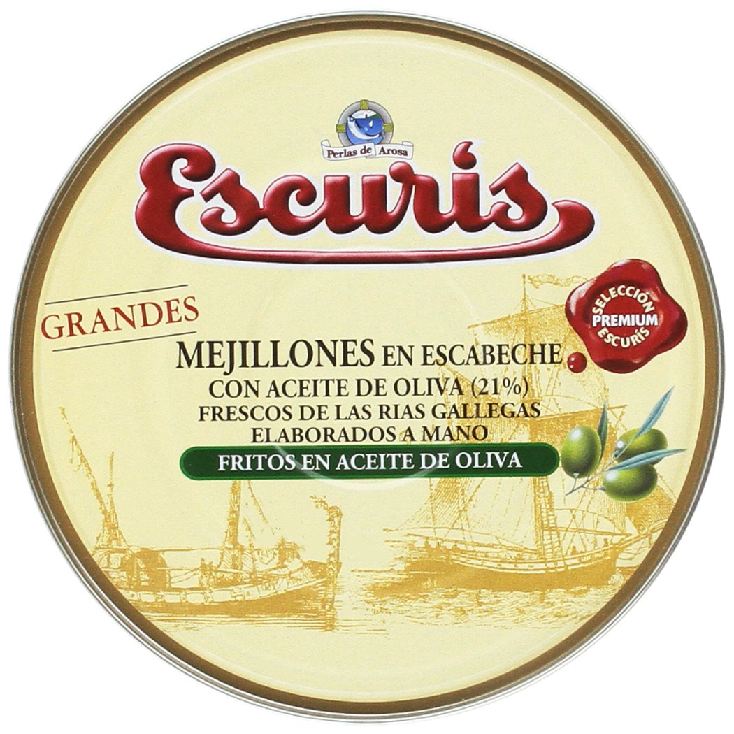 Escuris Mejillones Escabeche Fritos en Aceite de Oliva - 280 gr ...