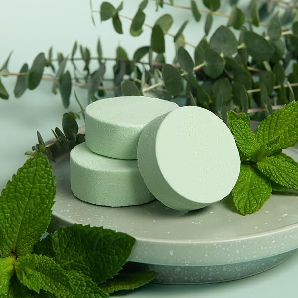 LIFEAROUND2ANGELS THERAPEUTIC SHOWER STEAMER EUCALYPTUS PEPPERMINT 12 PACK MADE IN USA STRESS SHOWER VAPOR SHOWER BOMB TABLETS SELF CARE RELAXATION GIFTS FOR WOMEN SPA CHRISTMAS GIFTS STOCKING STUFFER