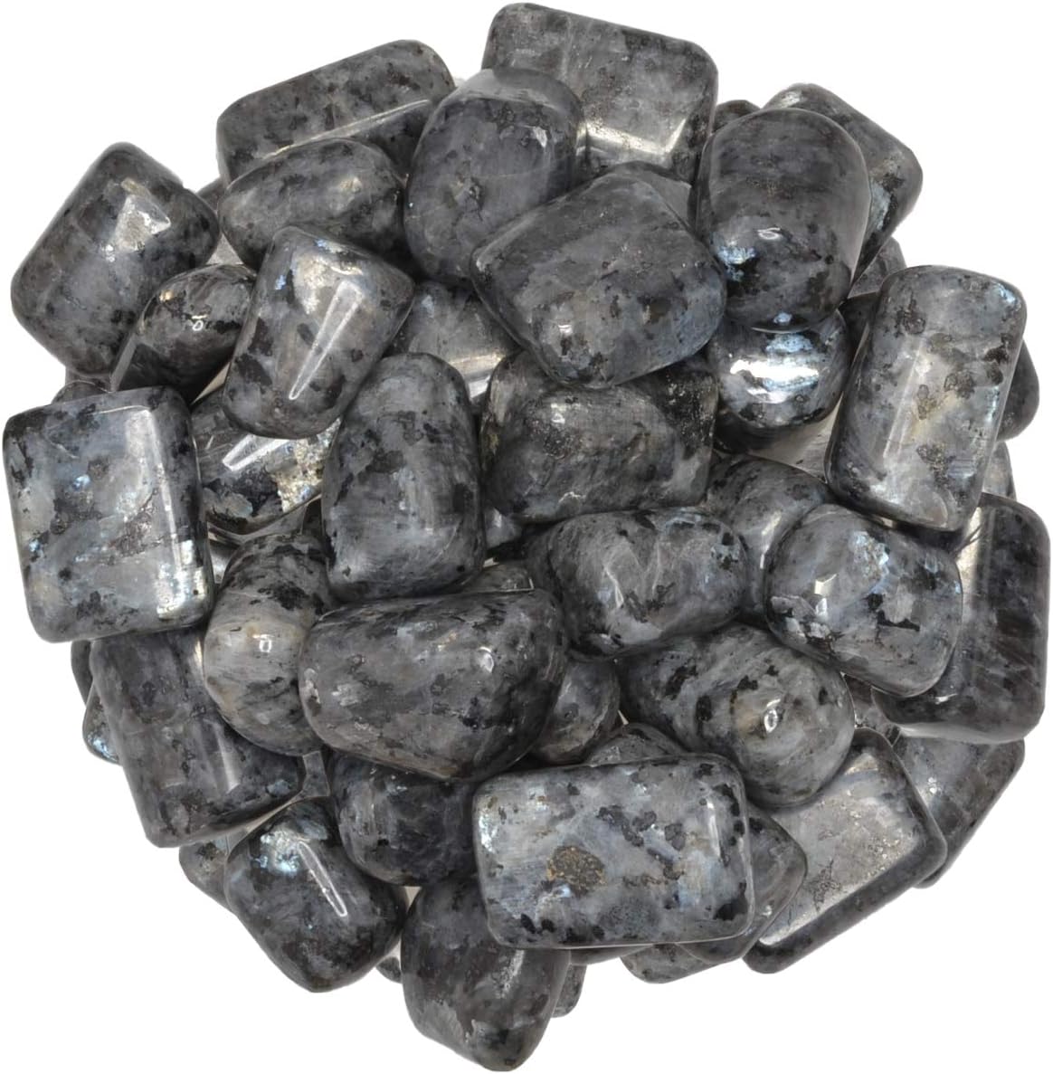 Digging Dolls: 6 Pieces of Tumbled (Hand Polished) Nummite Stones - Polished Rocks for Crafts, Art, Vase Filler, Decoration, Reiki, Crystal Jewelry Making and More!