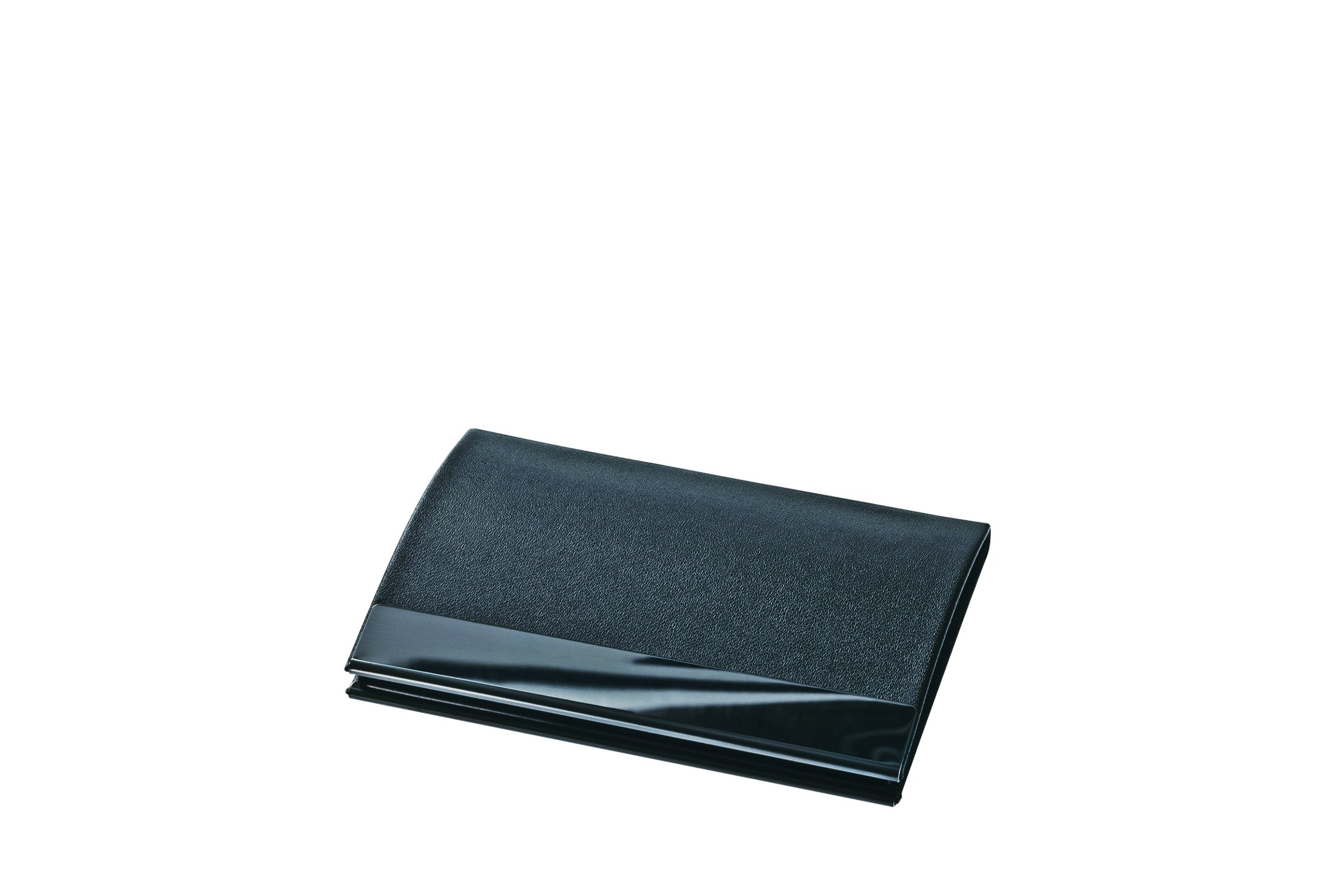 Wedo Shadow 2056501 Case for Business Cards Leather Effect and Gunmetal Upper 90 x 57 mm