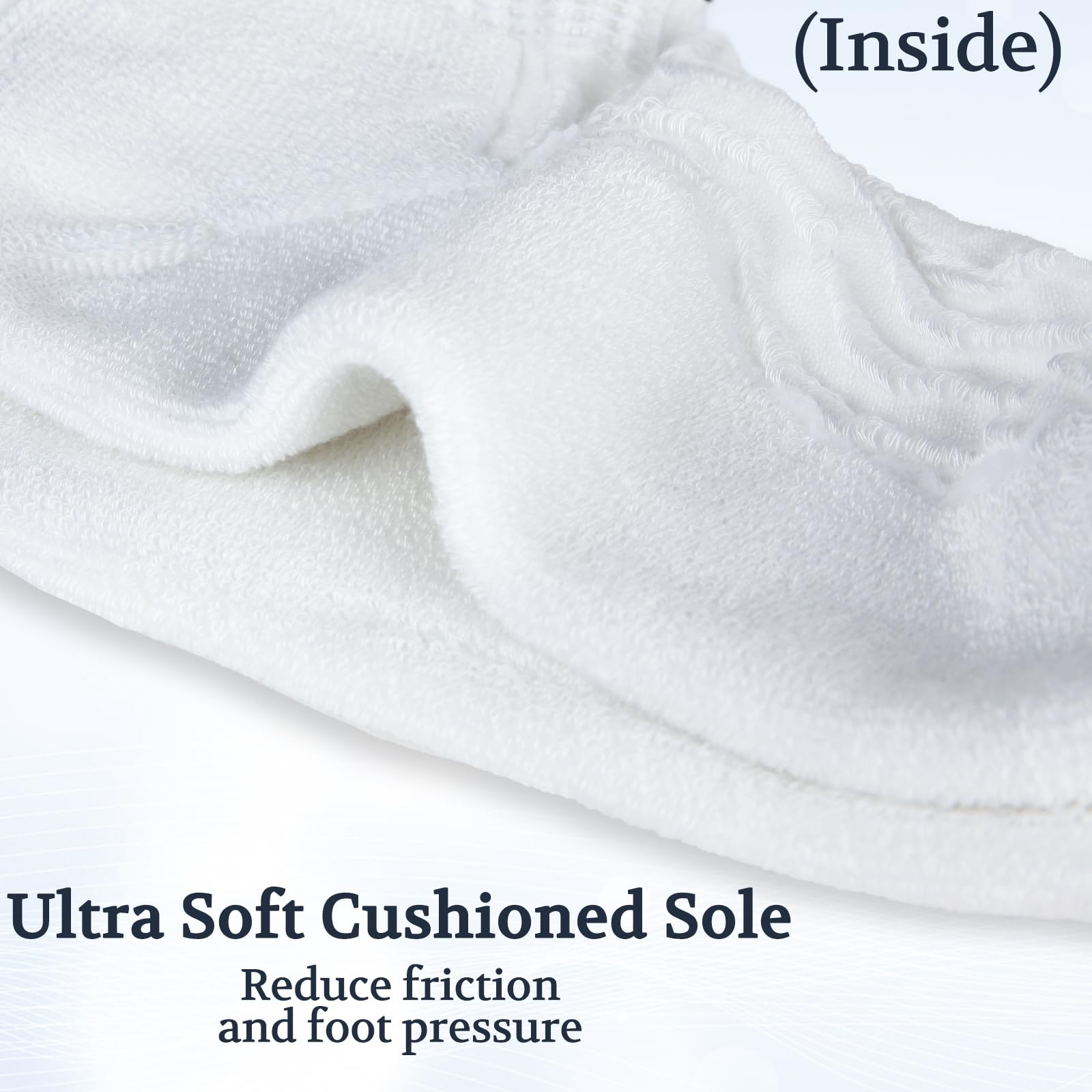 +MD Diabetic Socks for Men Women 6 Pairs,Non-Binding Top Extra Wide Ankle/Crew Socks, for Edema Circulator 9-11 10-13 13-15