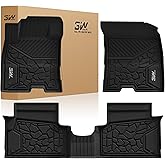 3W Floor Mats Fit for Ford Maverick Hybrid 2022-2025 2026, TPE All Weather Custom Fit Floor Liner Car Accessories 1st and 2nd Row Full Set Car Liners (Only for Hybrid)