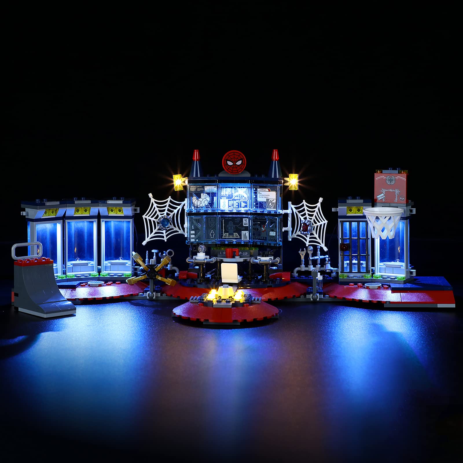 GEAMENT LED Light Kit Compatible with LEGO Attack on the Spider Lair - Lighting Set for Spider-Man 76175 Building Model (Lego Set Not Included)