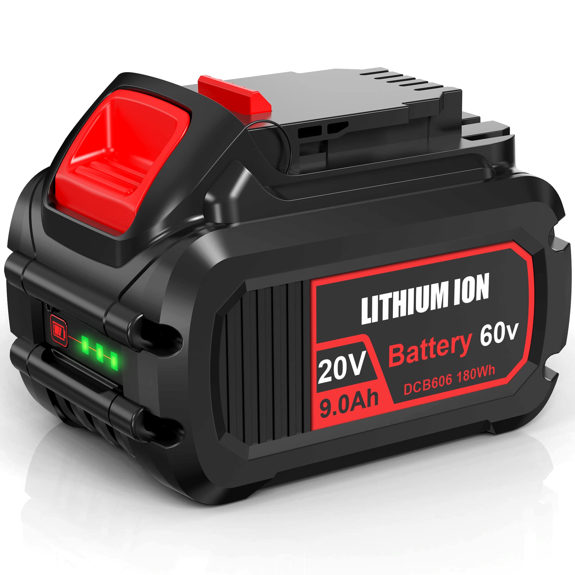 thumbnail image 2 of 9.0Ah Replacement Battery For Dewalt 20V/60V Flexvolt | DCB609 DCB606 DCB612 | 9000mAh Li-Ion 2 of 5