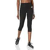 adidas Womens Training Essentials 3-Stripes High Waisted 3/4 Tights