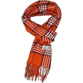 Glory Max Unisex Classic Tartan Plaid Winter Scarf Soft Cashmere Feel 72"x12"