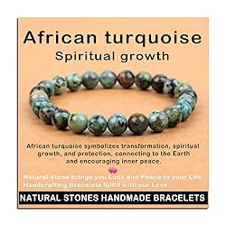 AD Beads Handmade Gemstone Stretch Elastic Bracelet