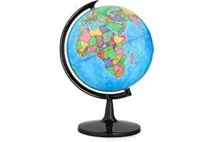 GOCHANGE Political Globe, 13in Educational Globes for Classroom, Political Teaching Tool with HD Waterproof & Writable Erasable Surface, 360° Spinning for Education & Desk Decor