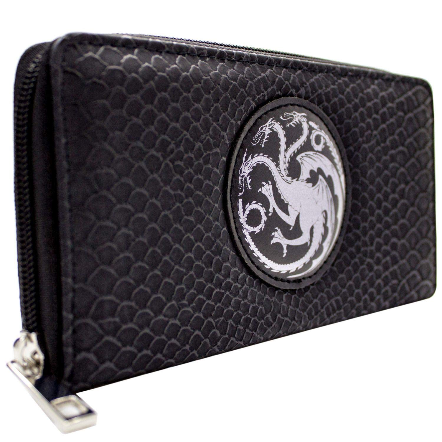 Game of Thrones Fire and Blood Purse/Coin Purse Clutch Pocket Coin Purse & Card Holder, Black