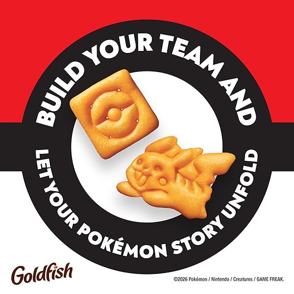 GOLDFISH POKÉMON CHEDDAR CHEESE CRACKERS, 6.6 OZ BAG