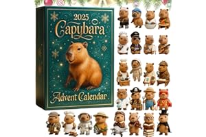 Capybara Advent Calendar 2025, 24 Days Countdown Calendar With 24 Uniquely Costumed Capybara Ornaments, 2025 Capybara Advent 