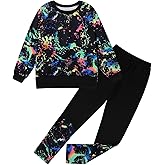 Patgoal Girls 2 Piece Outfit Set Long Sleeve Sweatshirt Leggings Sweatsuit Fall Winter Clothes Sets for Teen Girls 6-14T