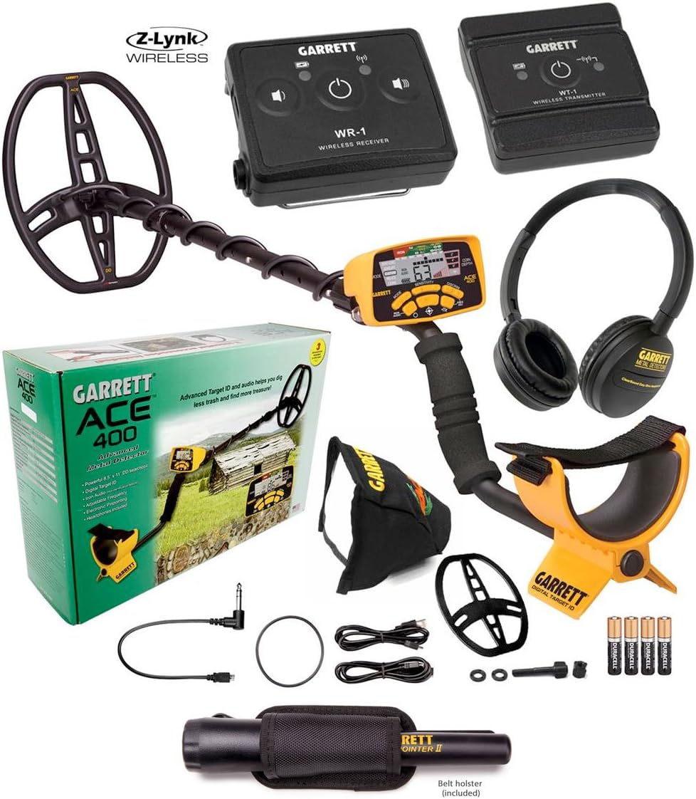 Garrett Ace 400 Metal Detector Z-Lynk Package Special with Garrett Pro-Pointer II