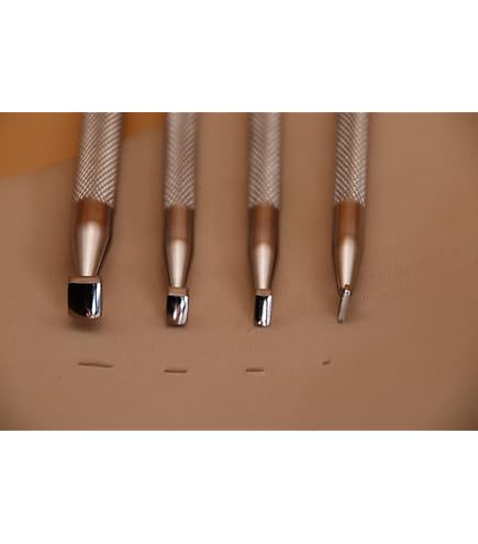 Smooth Steep Angle Beveler Set - Stainless Steel Pro Leather Carvers