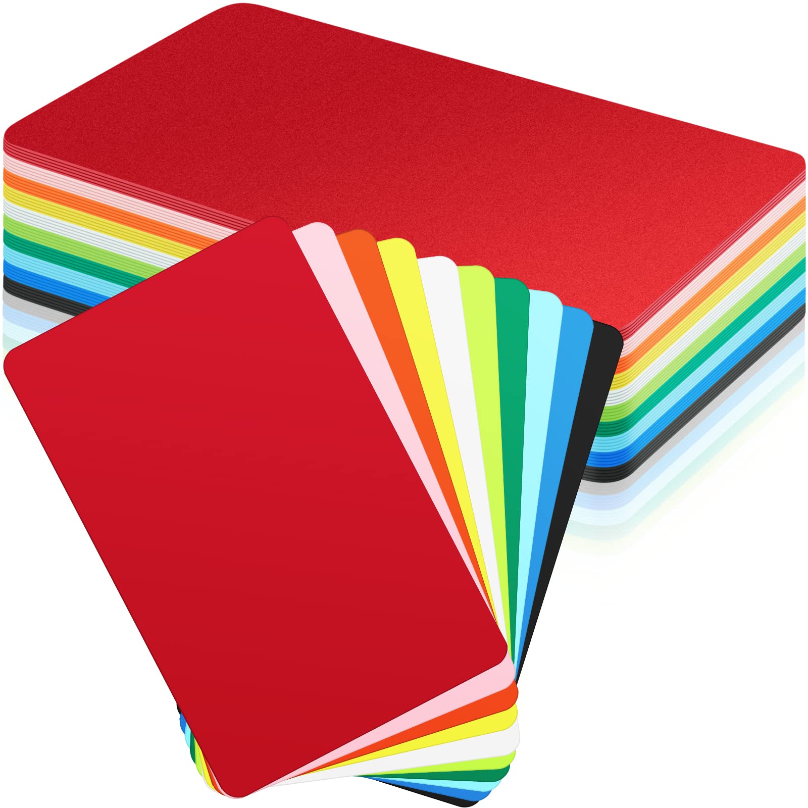 Zomiboo 50 Pieces Tall Trading Card Dividers,10 Colors Plastic Trading Card Page Dividers for Games Sports Baseball, 2.7 x 4.2 Inch