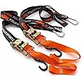Premium KTM Soft Tie Downs with Ratchet and Clip Hooks (2 Pack), U6910048