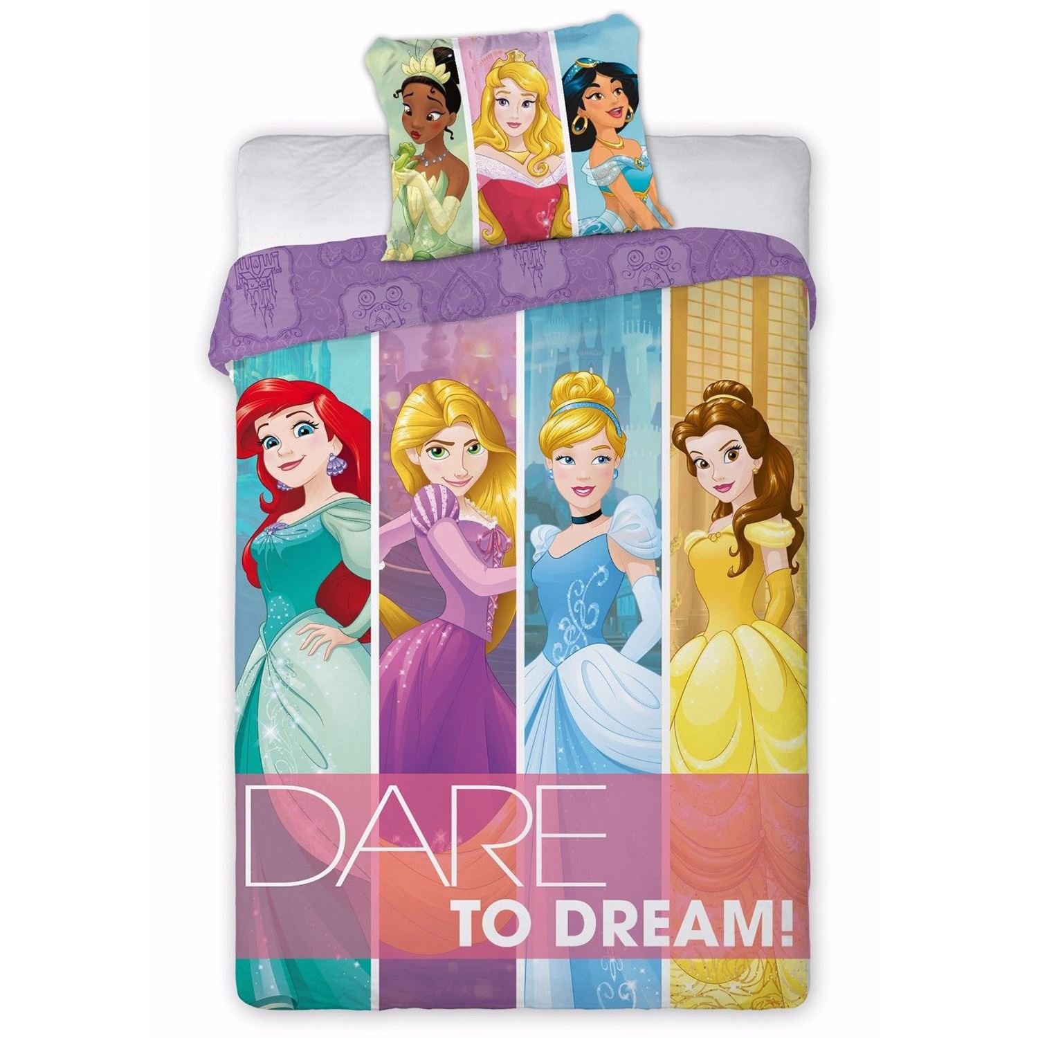 Disney Princess Dare to Dream Single Duvet Cover Set Amazon.co.uk