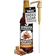 Syruvia Brown Sugar Cinnamon Syrup – Brown Sugar Cinnamon Coffee Syrup Flavor, 25.4 fl oz, Kosher, Gluten Free, Perfect for Coffee, Drinks, Soda, Desserts, and More, With Syrup Pump