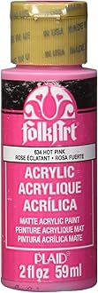 Hot Pink Folkart Acrylic Colour, JA634