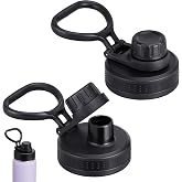ZolJet Chug Spout Lid for Hydrapeak 14 26 32 40 50 67oz Sport Water Bottles | Replacement Lids with Flexible Handle, for Effortless One-Handed Carry in All Sports Series, BPA-Free &amp; Leak-Proof (2 Pack)